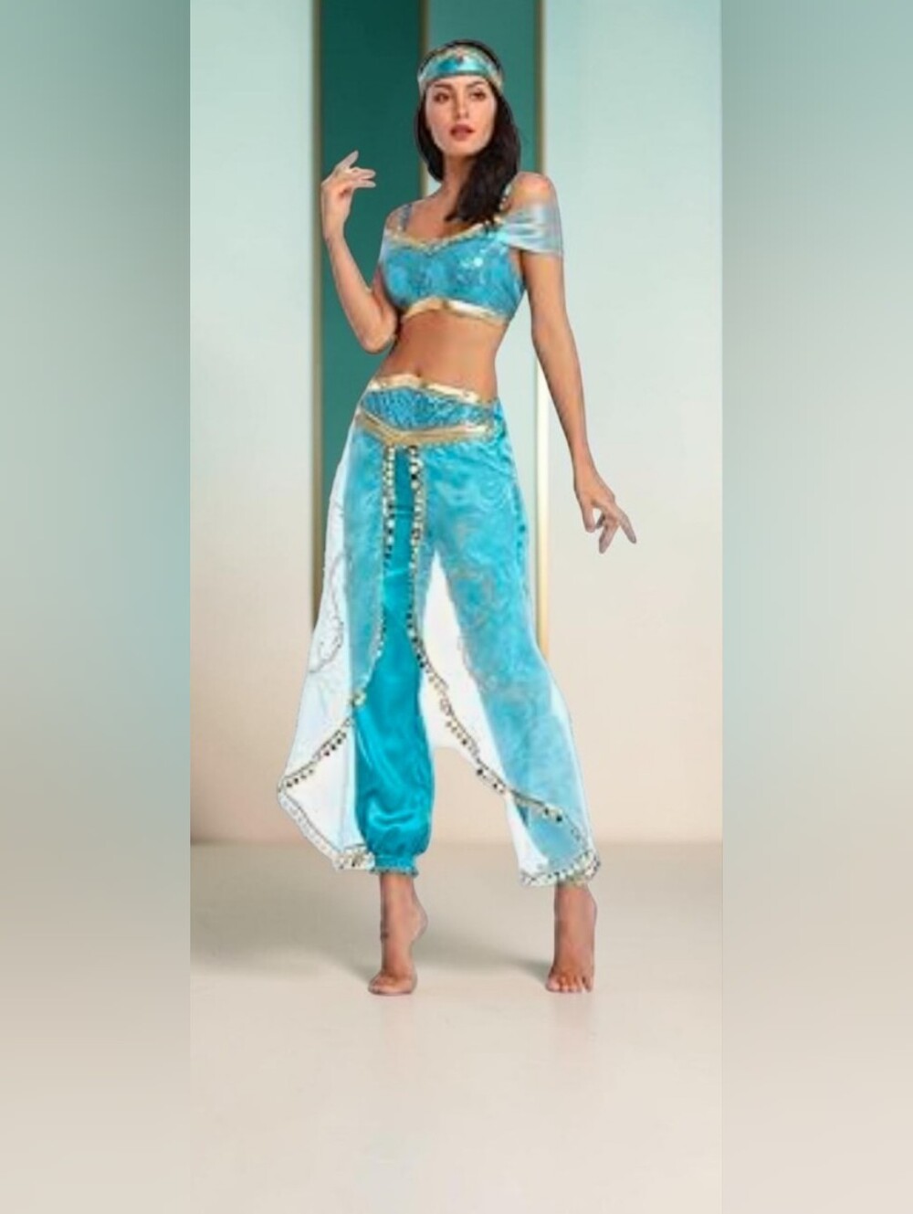 Women's Princess Belly Dance Style Costume, L